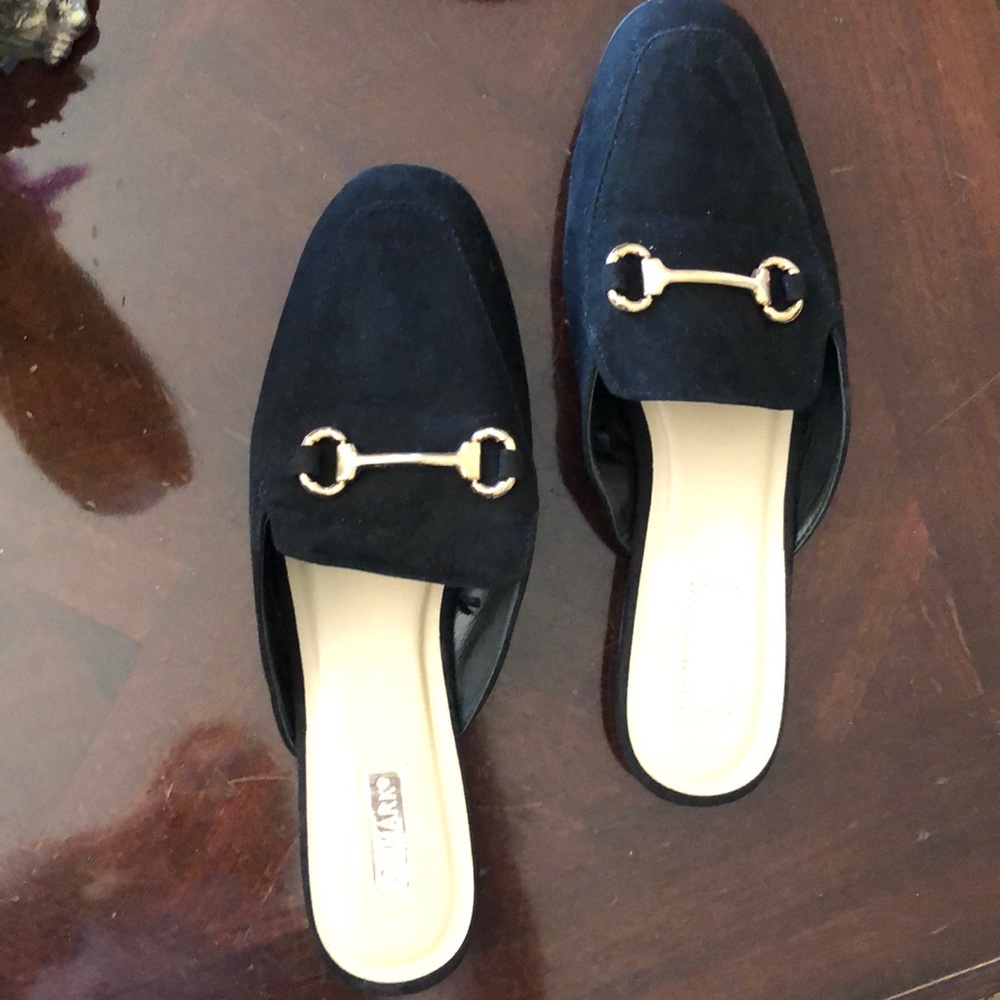 Black loafer sides
